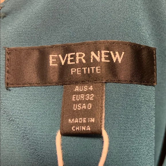 Ever New one shoulder Midi dress deep teal size 0 - Picture 4 of 7